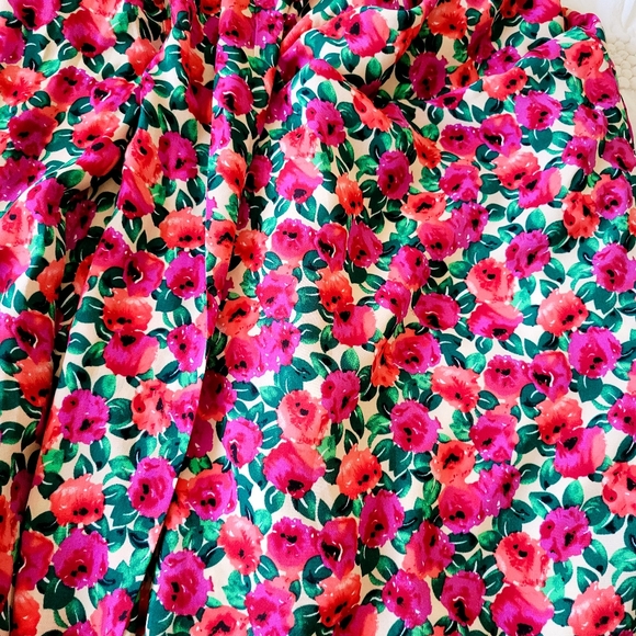 Ghospel Asos Dress in Red Flowers Maxi  Size s - Picture 5 of 6